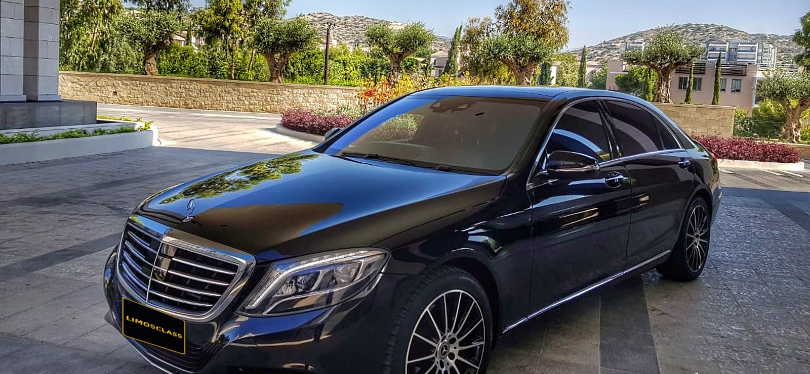Mercedes S-Class chauffeur car in Cyprus